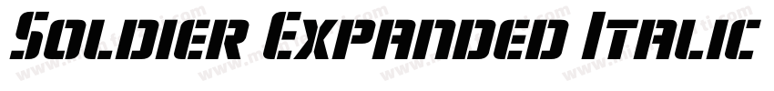 Soldier Expanded Italic Expanded It字体转换